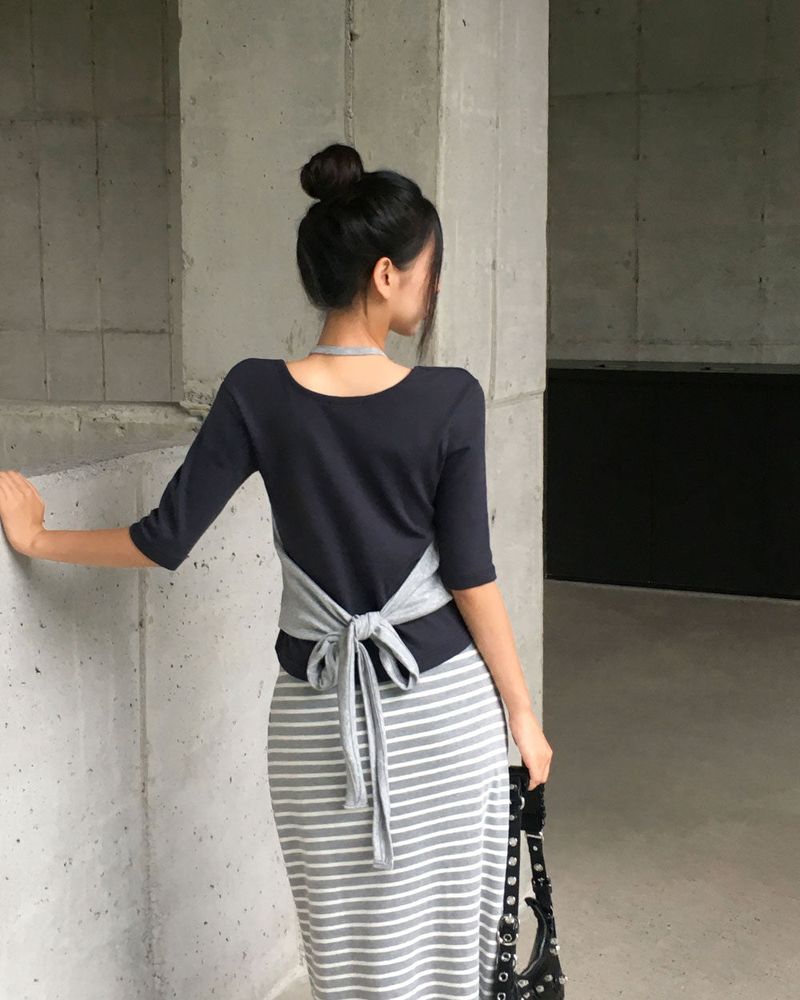 [MADE] Vibe, ribholter neck tank top