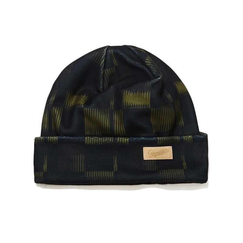 BSR2223FWBN067 MONOGRAM BEANIE GREEN