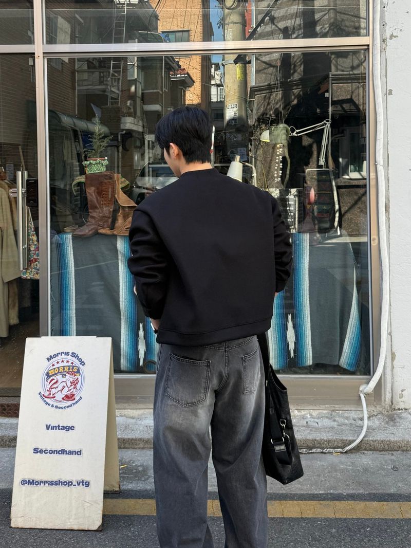 League wool crop cardigan jacket