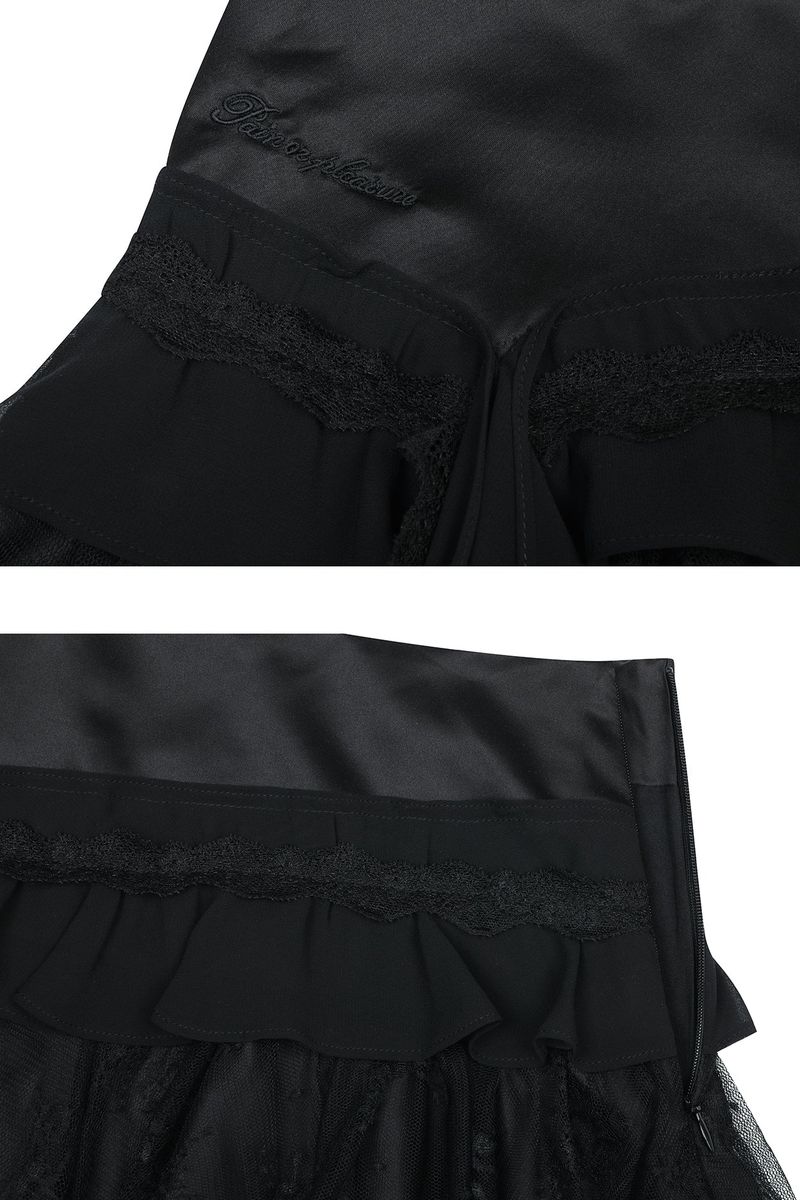 SWAN SKIRT black