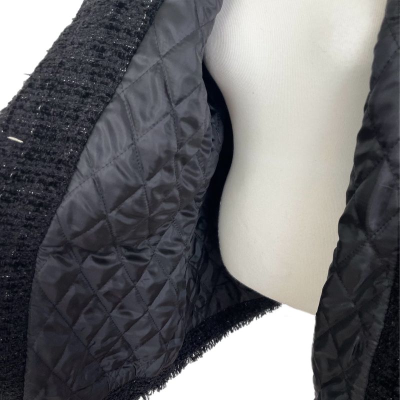 IF classic oversized tweed quilted jacket