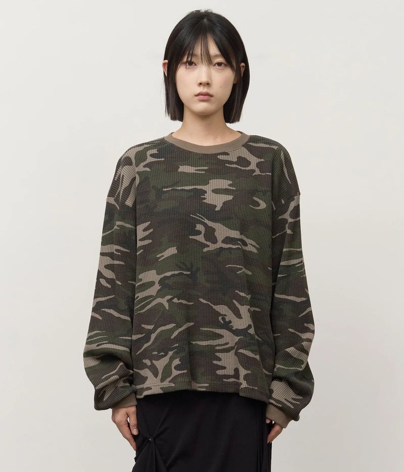 HIFIFNK(ハイファイファンク)の「Seen Camo Waffled Longsleeve(Tops)」