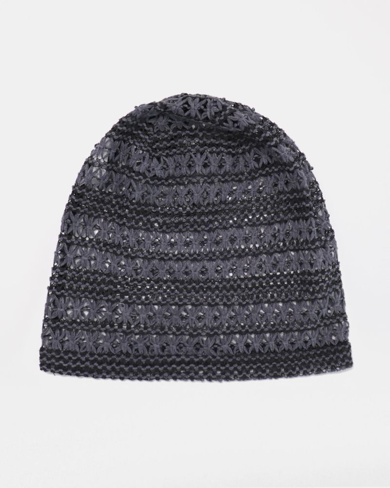 Malty stripe punching net see-through bini
