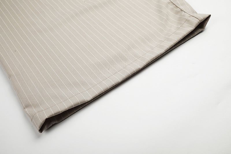 Olive Vintage Stripe Wide Pants