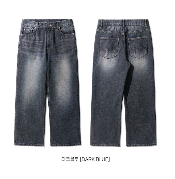 26SS★ Fade Wide Denim Pants