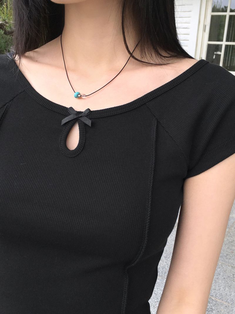 Nept vintage gemstone point necklace