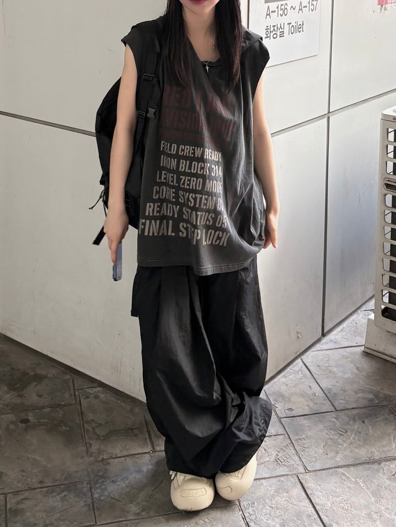 ethnic track nylon pants