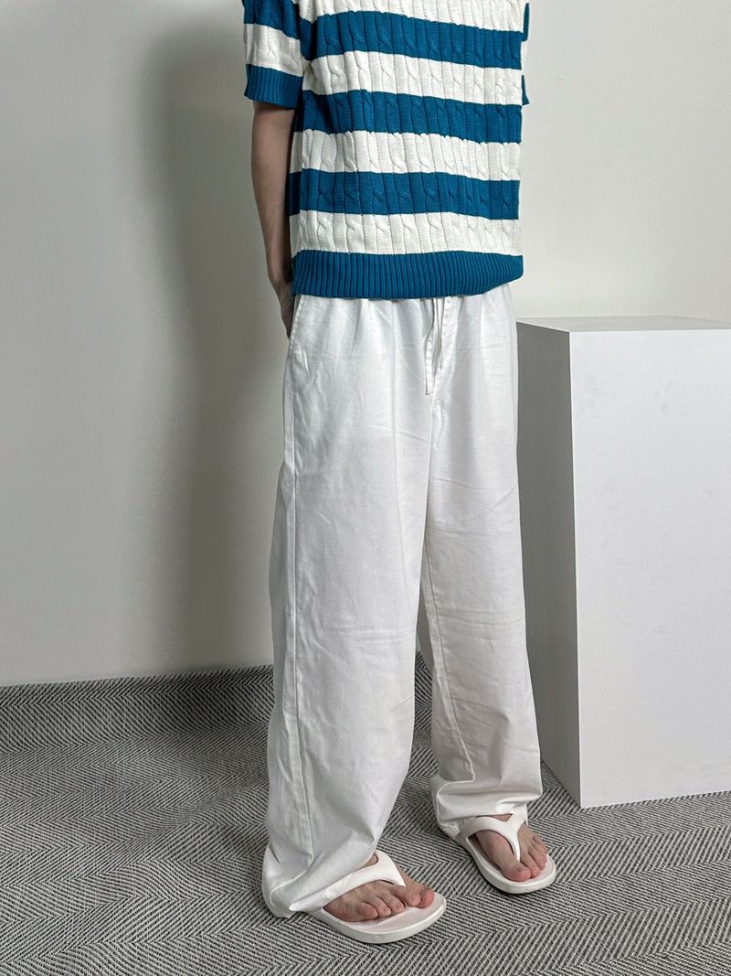 Los Linen wide pants