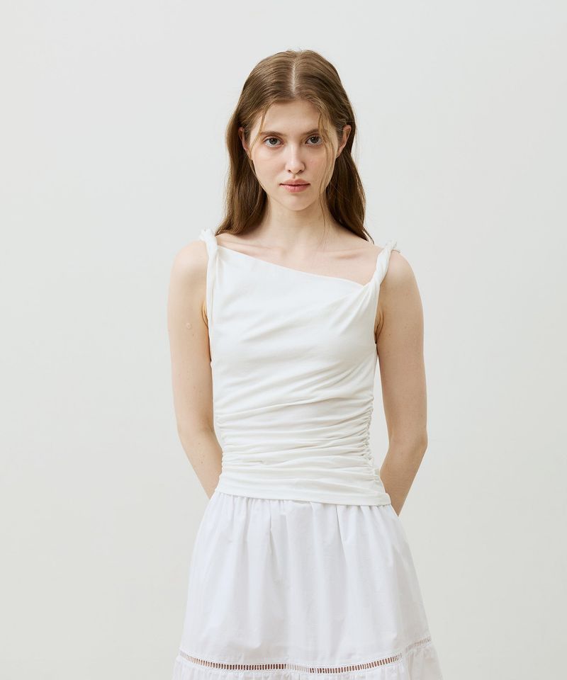 ARIKIM（アリキム）の「COS TWISTED SHIRRLING TOP / IVORY（Tops）」