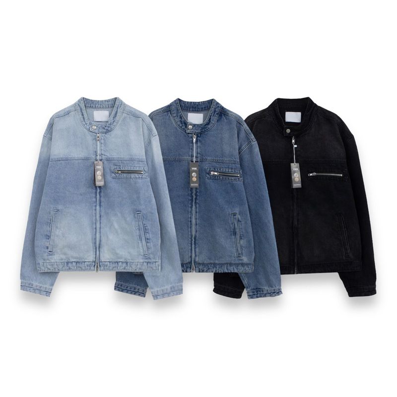Module Biker Denim Jacket (3color)