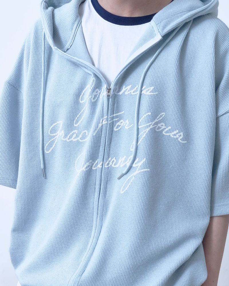 26SS★ Airy Half Hood Zip Up