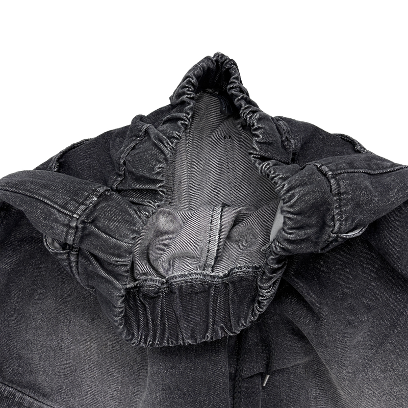 denim oblique cargo pants