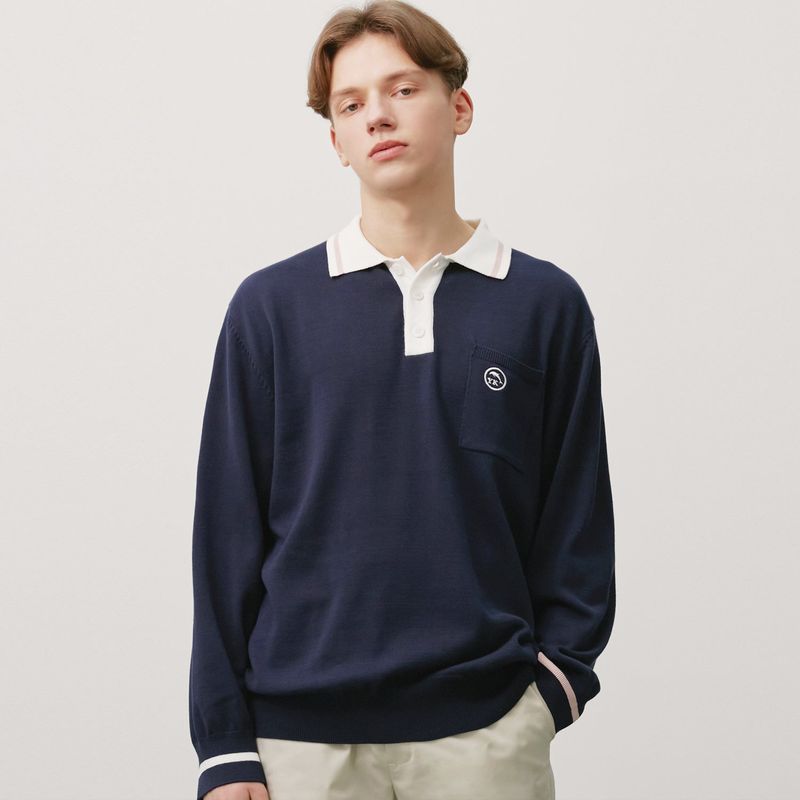 Line Collar Knit