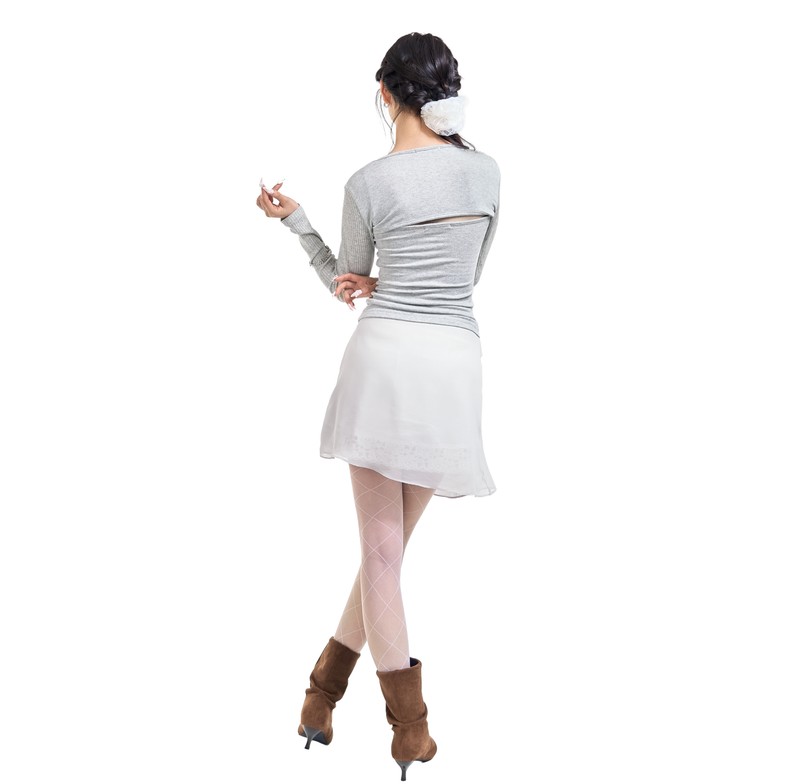 LILY LACE BOLERO SET-UP [GREY]