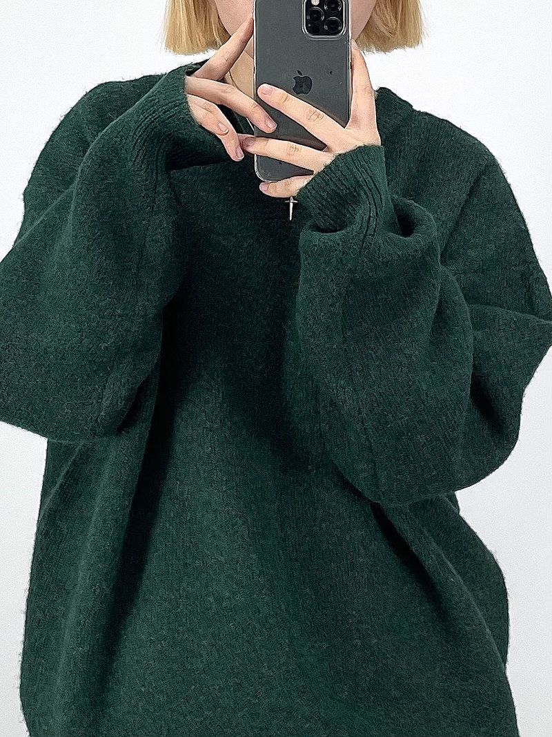 wool knit sweatshirt