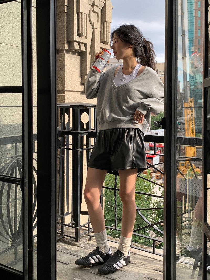 [MADE] Le Elle Leather Shorts