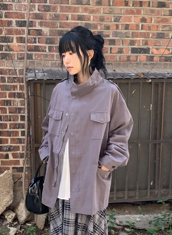 BAON（バオン）の「[unisex] Fleur High-Neck String Field Jacket（Jackets/Outerwear）」