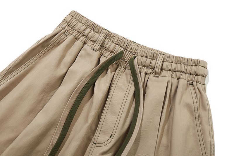DOUBLE STRING HALF PANTS_BEIGE
