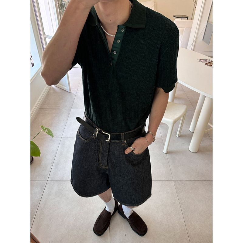 [S/S] Texture half kara knit(3color)