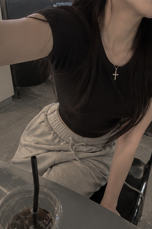Dion Cross Cubic Necklace