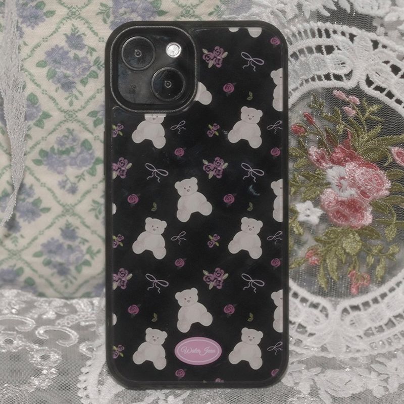 WATERJEAN（ウォータージン）の「[MADE] vintage bear case (black)（Smartphone Accessories）」
