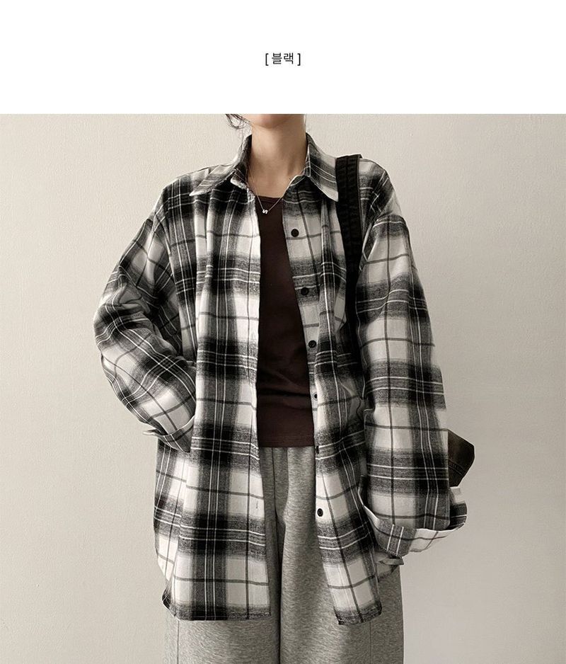 Lue Loose Fit Checkered Shirt