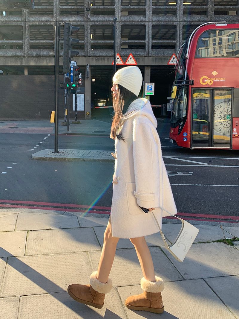 [MADE] Toit wool alpaca handmade toggle hood coat