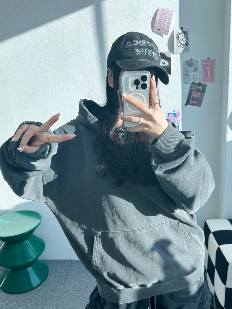 CCORTTI(コルッティ)の「DAILY PIGMENT OVER HOODIE🩶🤎❤ - 5 COLORS(Tops)」