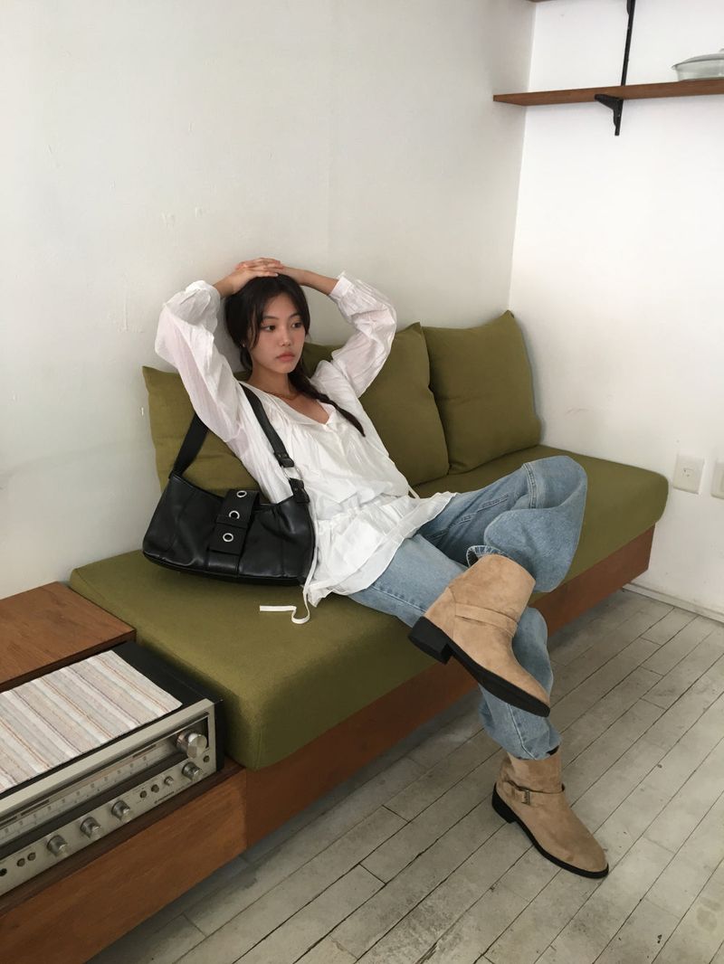 Pointed toe ankle boots (3color)