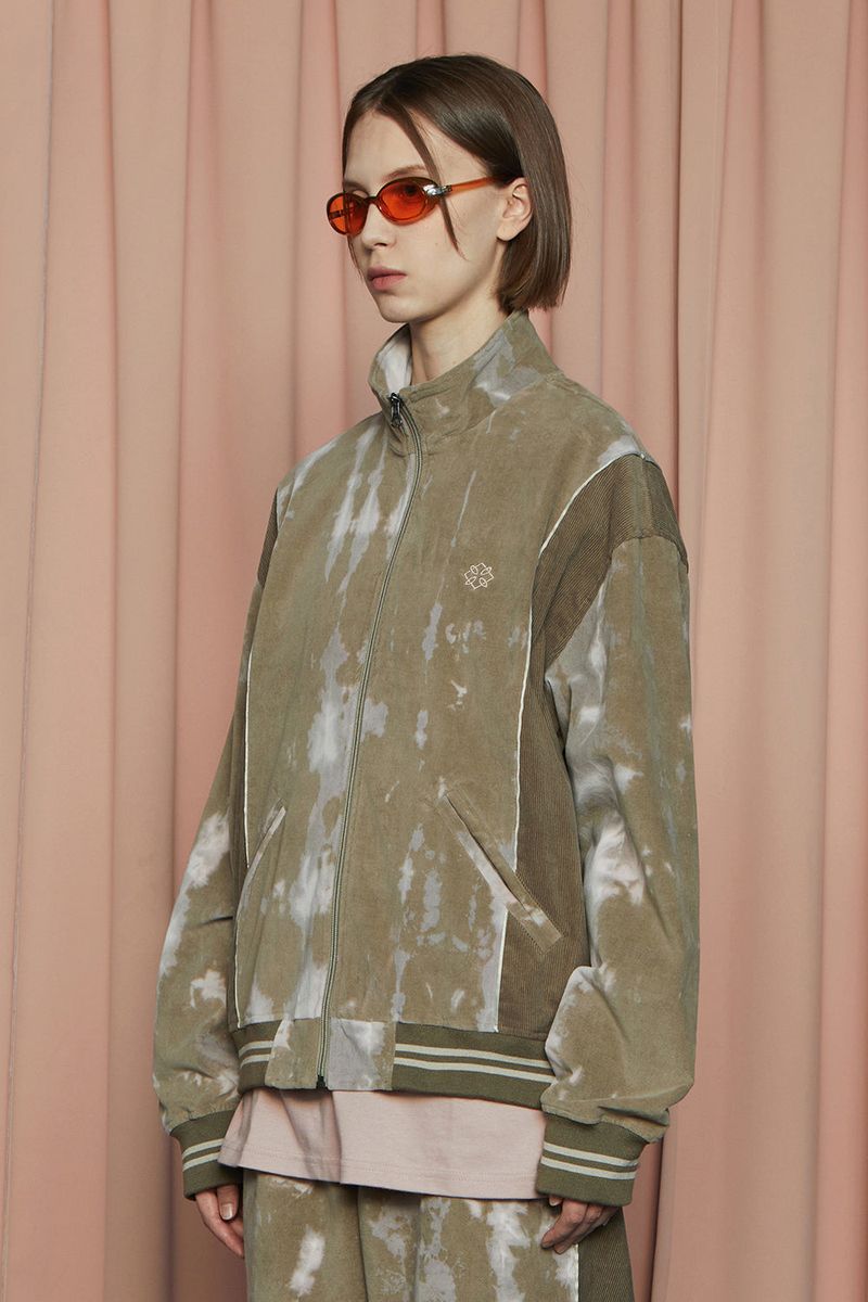 VELOUR CORDUROY BLOUSON / KHAKI