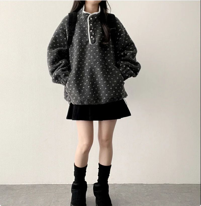 Kiro corduroy pleats mini skirt