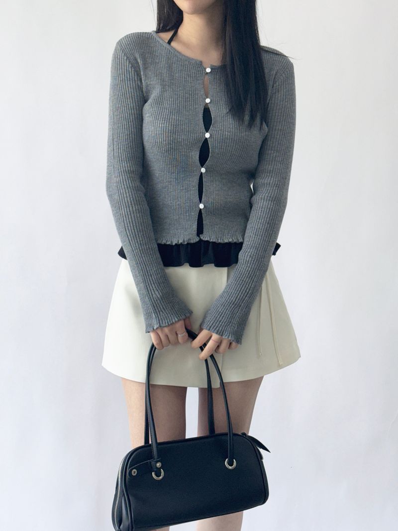 Vigent Wrap Elastic Waist Mini Skirt Pants