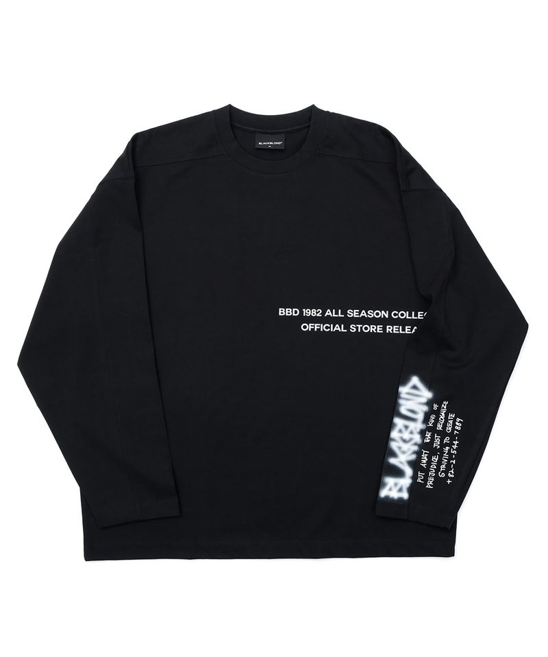 BBD 1982 ノーシンパシーロングTシャツ(ブラック)