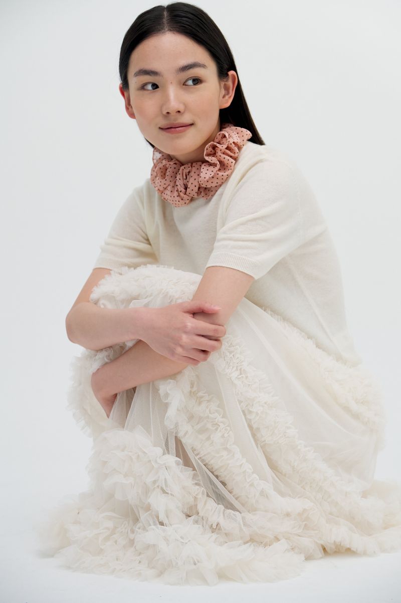 Petit Dot Nut Scarf_5colors