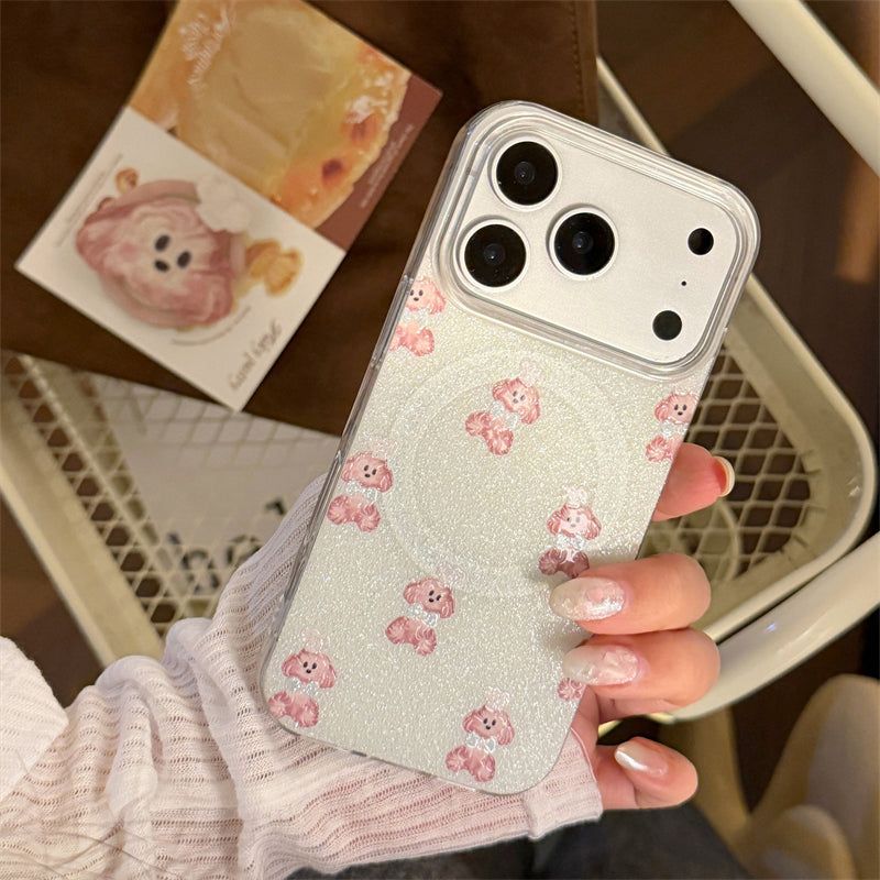 Bling Bling Glitter Chef Puppy Talk iPhone Case