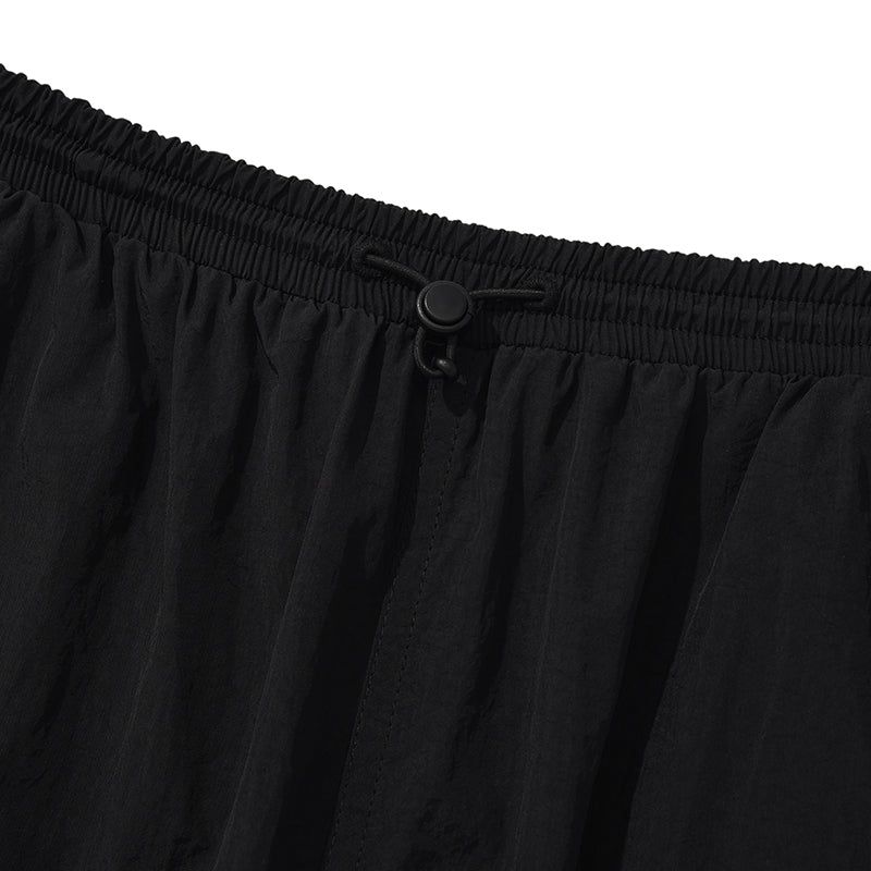 KIRSH PLAIN INCISION WOVEN PANTS [BLACK]