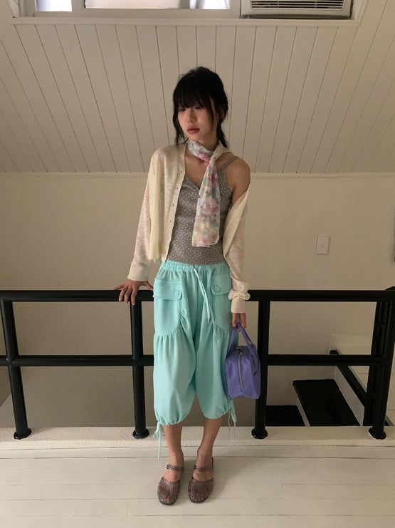 Yate Summer Color V-Neck Cardigan