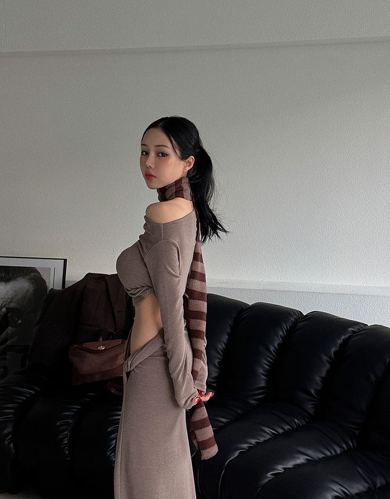 Petit striped scarf muffler