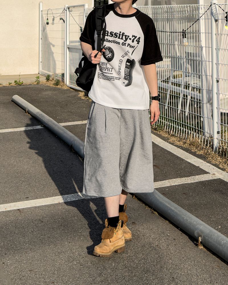 Ragiv Graphic Raglan Knit Short Sleeve