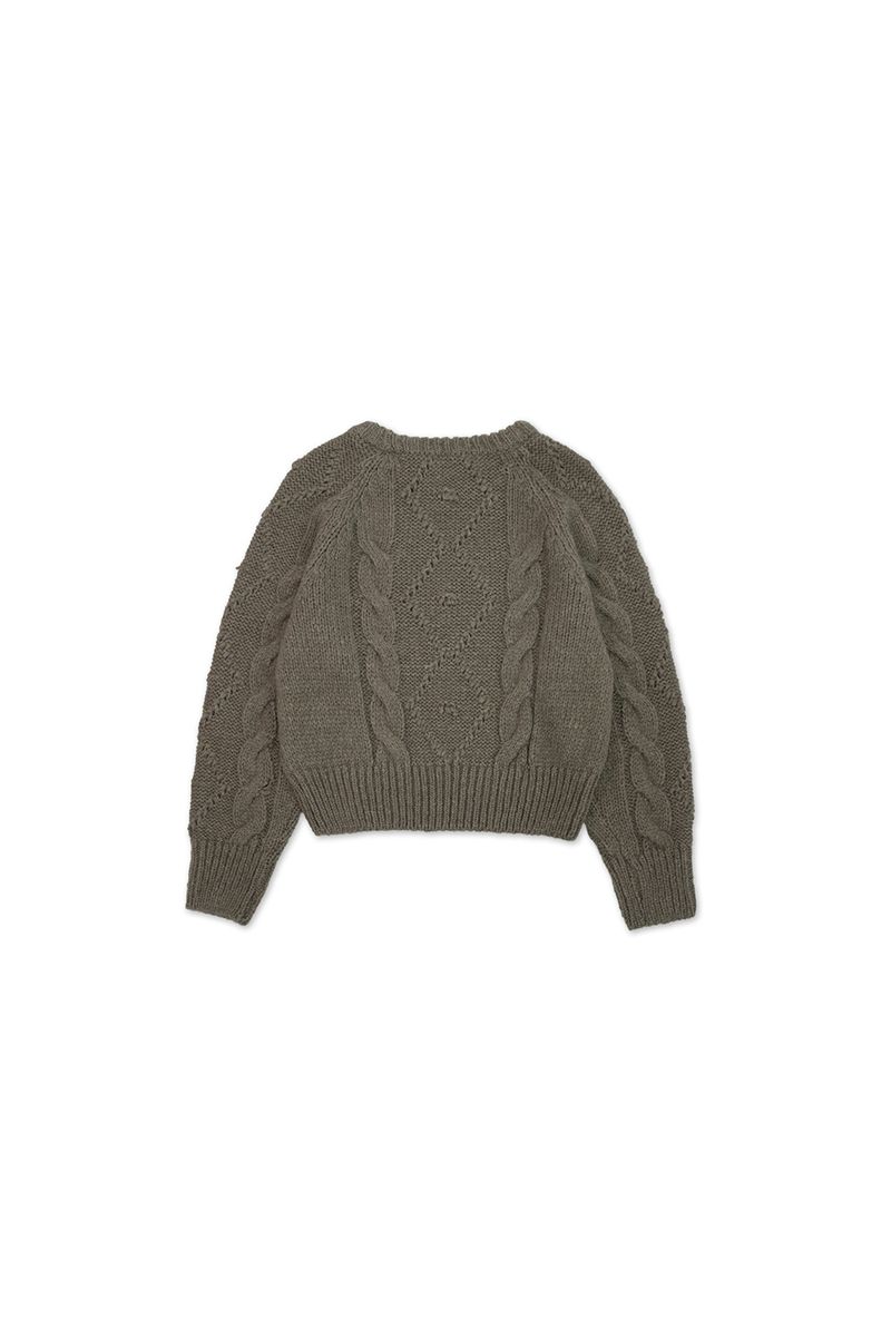 Cozy cable knit_brown