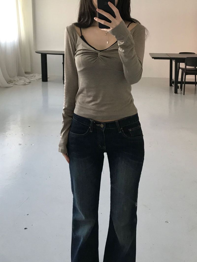 Luna Twisted T-Shirt (3color)
