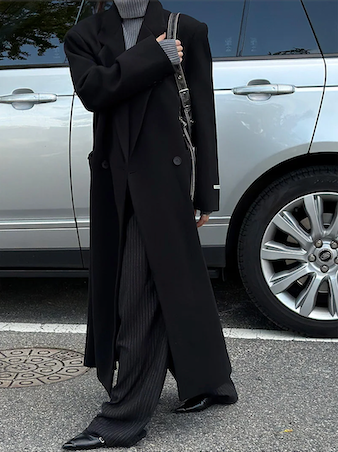 [Unisex] Max double long coat(2color)