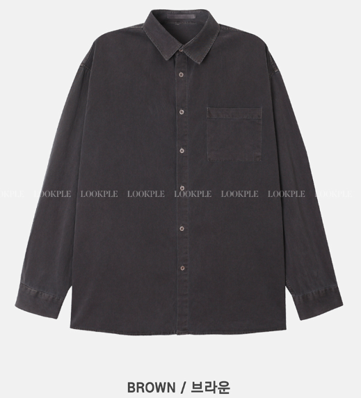 Wonderant Overfit Maximum One Pocket Pigment Shirt