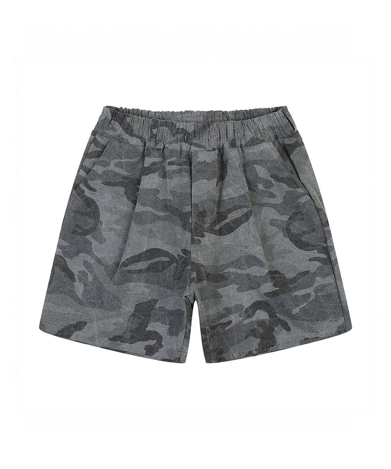 rover camo belted shorts charcoal