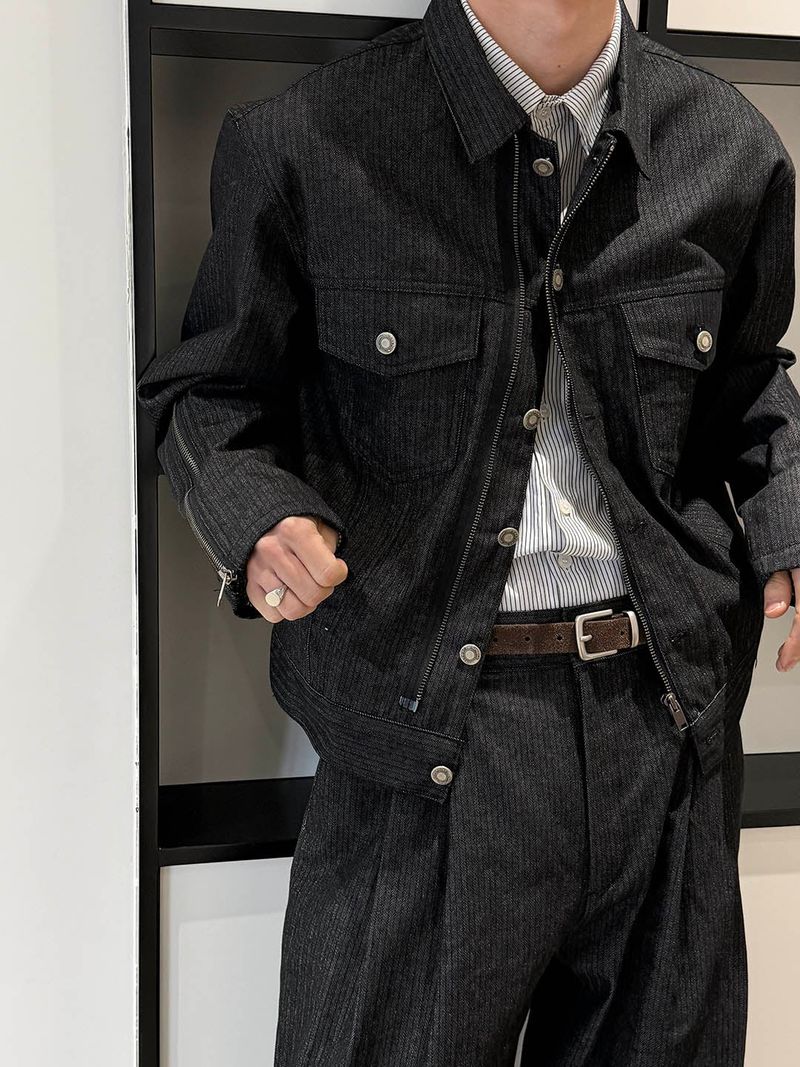 LAURANT（ロラン）の「ノンパデジッパーデニムジャケット(2color)（ジャケット/アウター）」