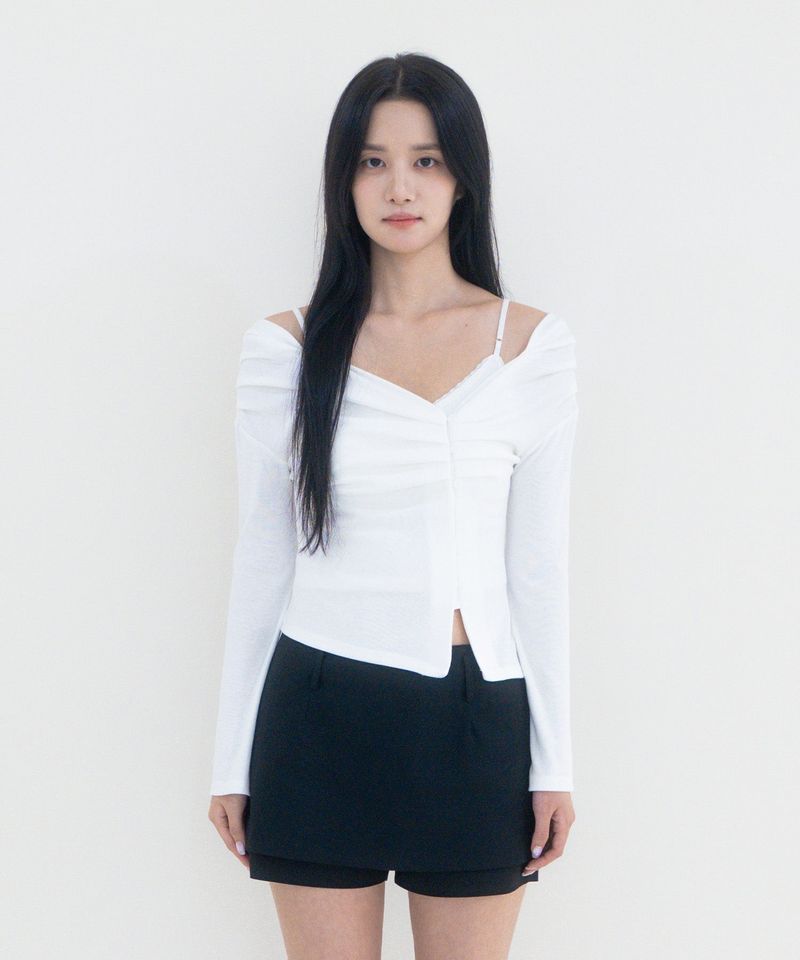 Not your rose（ノットユアローズ）の「Rin cardigan (White)（Tops）」