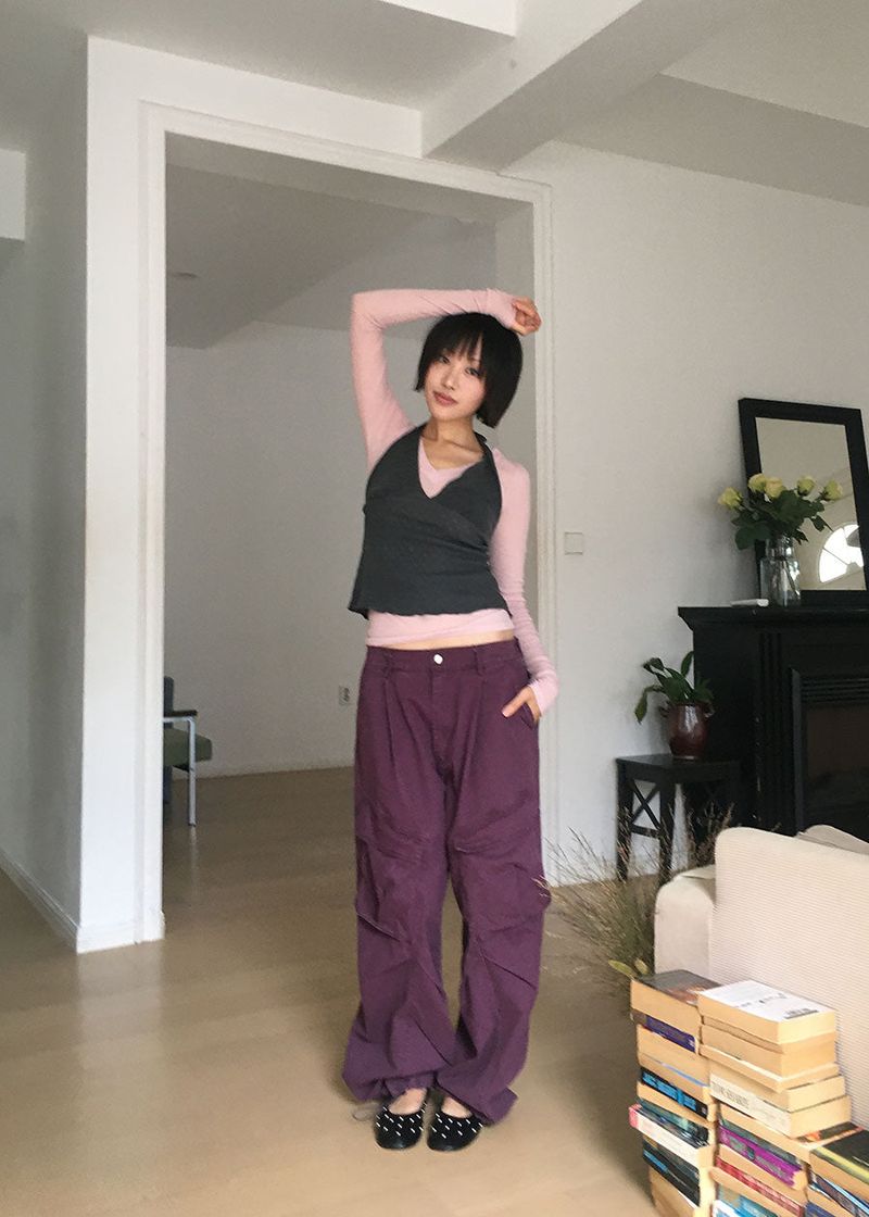 GARMENT CARGO WIDE PANTS