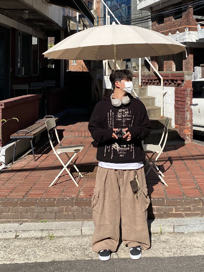 Corduroy Balloon Cargo Pants (4color)