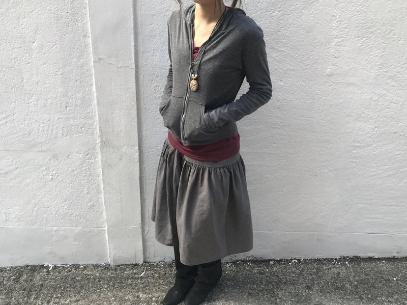 nabi button skirt