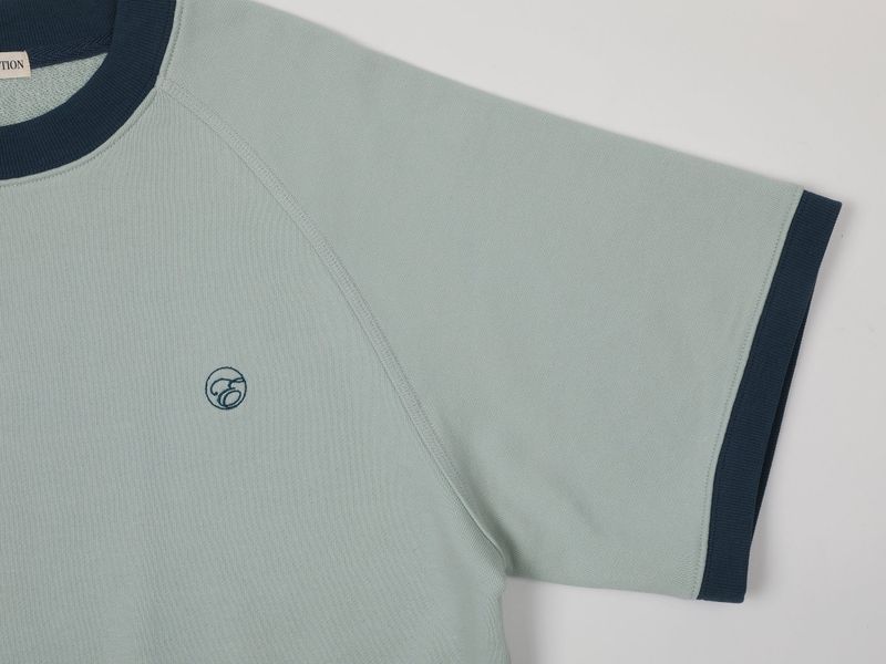 COMFORT REGLAN SHORT SWEATSHIRTS (GREEN)